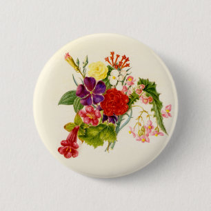 Gemengde ventilator Bouquet Ronde Button 5,7 Cm