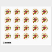 Gemengde ventilator Bouquet Ronde Sticker (Vel)