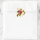 Gemengde ventilator Bouquet Ronde Sticker (Tas)