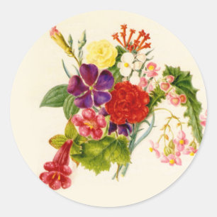 Gemengde ventilator Bouquet Ronde Sticker
