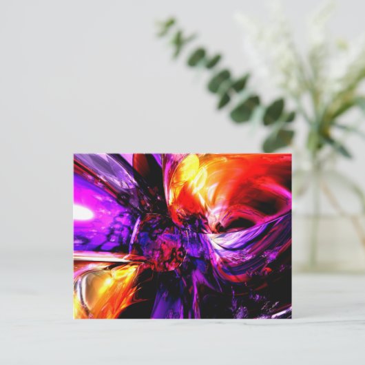 Gemengde veren Abstract Briefkaart (Staand voorkant)