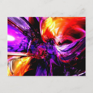 Gemengde veren Abstract Briefkaart