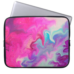 Gemengde verfachtergrond laptop sleeve