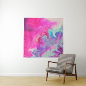 Gemengde verfachtergrond wandkleed (In situ)