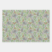 Gemengde Victoriaanse Antieke Konijn Bessentuin Inpakpapier Vel (Voorkant 2)