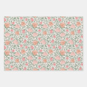 Gemengde Victoriaanse Perfecte Rode & Roze Rozen Inpakpapier Vel (Voorkant 3)