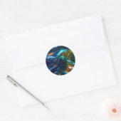 Gemengde Vloeistoffen Ronde Sticker (Envelop)
