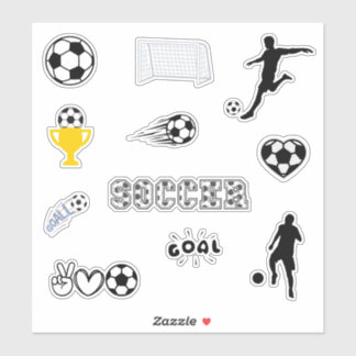 Gemengde Voetbal Liefhebber Sticker