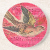 gemengde vogelmedia zandsteen onderzetter (Voorkant)