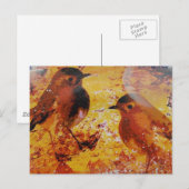 Gemengde vogels briefkaart (Voorkant / Achterkant)