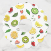 Gemengde vruchten 4 wijnglaslabel (Voorkant)