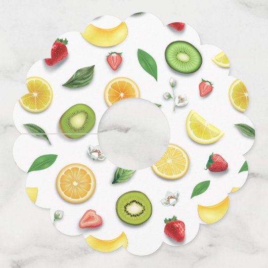 Gemengde vruchten 4 wijnglaslabel (Achterkant)