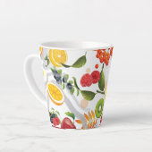 Gemengde vruchten 5 latte mok (Linkerhoek)