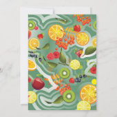 Gemengde vruchten 7 bedankkaart (Achterkant)