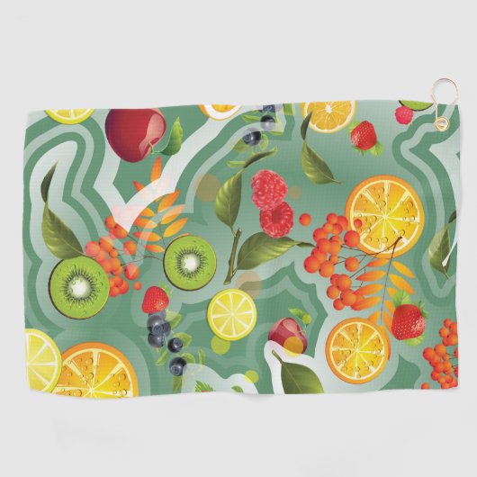 Gemengde vruchten 7 golfhanddoek (Horizontaal)