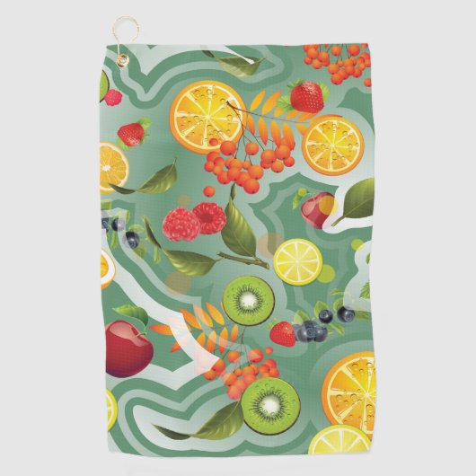 Gemengde vruchten 7 golfhanddoek (Voorkant)