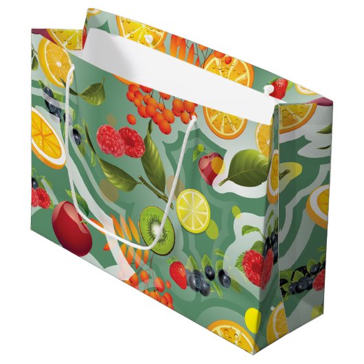 Gemengde vruchten 7 groot cadeauzakje (Voorkant Gekanteld)