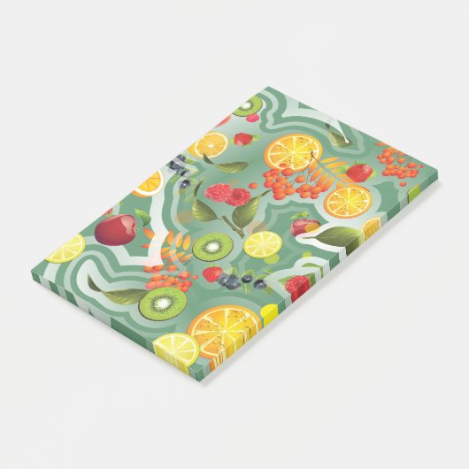 Gemengde vruchten 7 post-it® notes (Schuin)