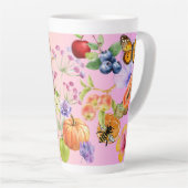 Gemengde vruchten latte mok (Rechterhoek)