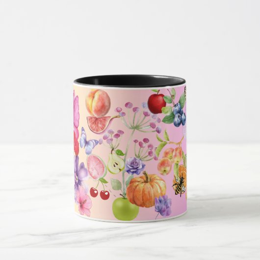 Gemengde vruchten mok (Midden)