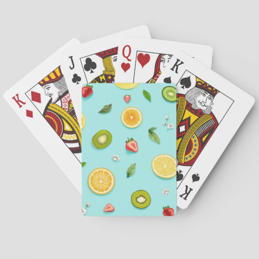 Gemengde Vruchten Pokerkaarten (Achterkant)