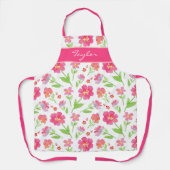 Gemengde Waterverf bloemen 2 Schort (Voorkant)