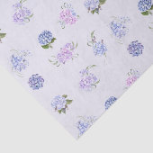 Gemengde Waterverf Roze en Paarse hydrangebloemen Tissuepapier (Detail)