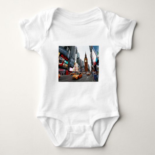 Gemengde wereld! - New York City en Londen Romper (Voorkant)