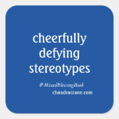 Gemengde Zegen Vierkante Sticker (Voorkant)