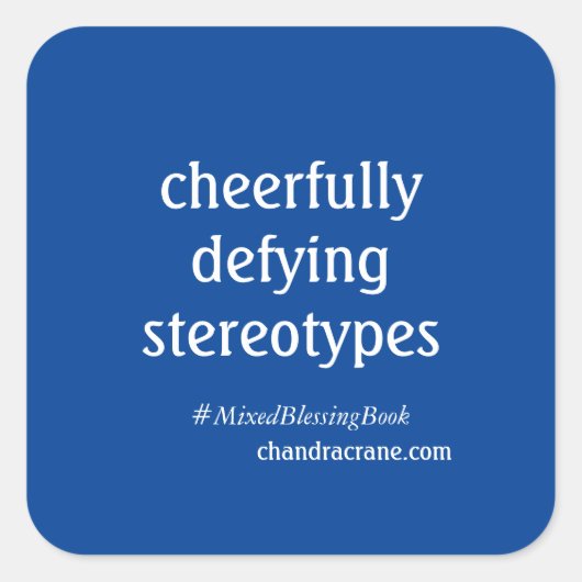 Gemengde Zegen Vierkante Sticker (Voorkant)