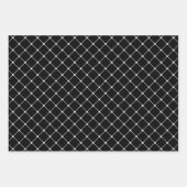 Gemengde zwarte en witte geometrische patronen inpakpapier vel (Voorkant 2)