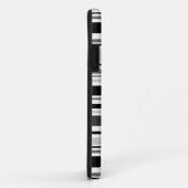 Gemengde zwarte, grijze, witte lijnen Case-Mate iPhone case (Achterkant/rechts)