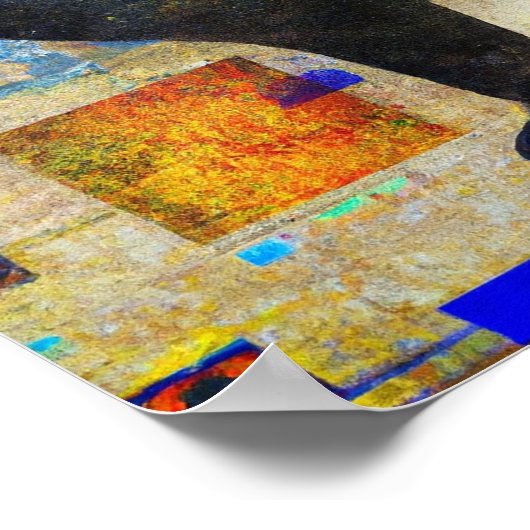 Gemengde zwarte mediatet poster (Hoek)