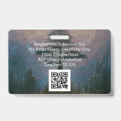 Gemerkt Gepersonaliseerd Bedrijfsmatig Zakelijk Be Badge (Achterkant)