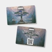 Gemerkt Gepersonaliseerd Bedrijfsmatig Zakelijk Be Badge (Voor- en achterkant)