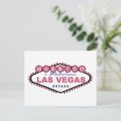 GEMERKT in Fabulous Las Vegas PINK Briefkaart (Staand voorkant)