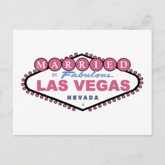 GEMERKT in Fabulous Las Vegas PINK Briefkaart (Voorkant)