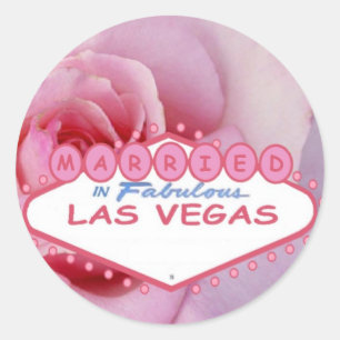 GEMERKT in Fabulous Las Vegas Sticker roze Rose