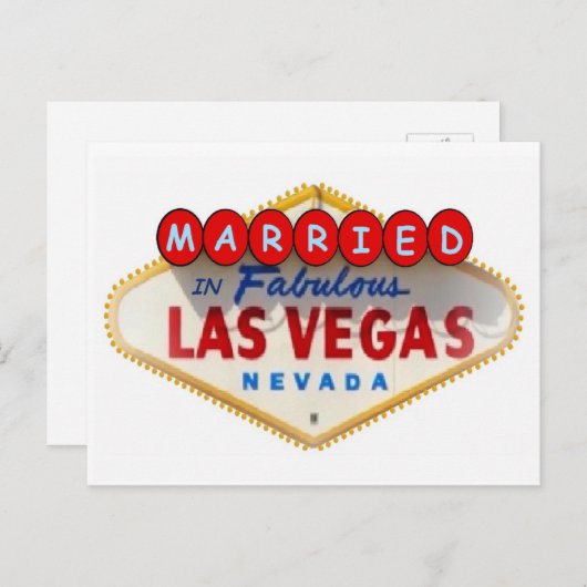 GEMERKT in het Briefkaart van Fabulous Las Vegas (Voorkant / Achterkant)
