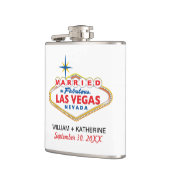 GEMERKT IN LAS VEGAS Flask Bridal Party Gift Heupfles (Links)