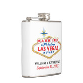GEMERKT IN LAS VEGAS Flask Bridal Party Gift Heupfles (Rechts)