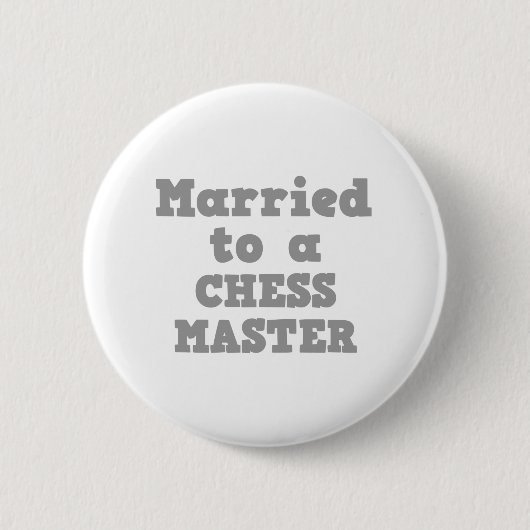 GEMERKT NAAR EEN CHESS MASTER RONDE BUTTON 5,7 CM (Voorkant)