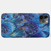 GEMERKT PAPIER, ABSTRACT BLAUWE PATROON, SWIRLS Case-Mate iPhone CASE (Achterkant (horizontaal))