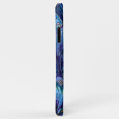 GEMERKT PAPIER, ABSTRACT BLAUWE PATROON, SWIRLS Case-Mate iPhone CASE (Achterkant/rechts)