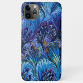 GEMERKT PAPIER, ABSTRACT BLAUWE PATROON, SWIRLS Case-Mate iPhone CASE (Achterkant)