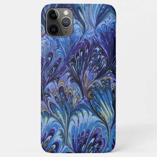 GEMERKT PAPIER, ABSTRACT BLAUWE PATROON, SWIRLS Case-Mate iPhone CASE (Achterkant)