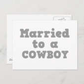 GEMERKT TOT EEN COWBOY BRIEFKAART (Voorkant / Achterkant)