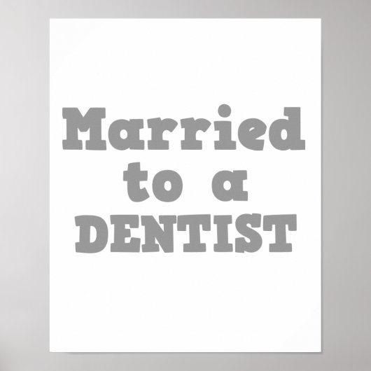 GEMERKT TOT EEN DENTIST POSTER (Voorkant)