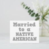 GEMERKT TOT EEN NATIEF AMERIKAANS BRIEFKAART (Staand voorkant)