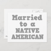 GEMERKT TOT EEN NATIEF AMERIKAANS BRIEFKAART (Voorkant / Achterkant)